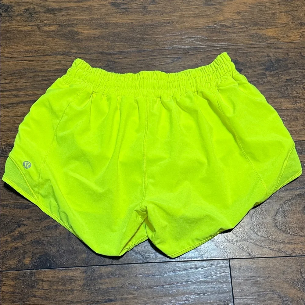 Lululemon Athletica Neon Yellow Athletic Shorts